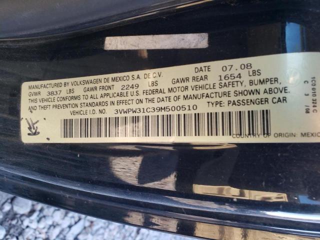 3VWPW31C39M500510 - 2009 VOLKSWAGEN NEW BEETLE 黑色 照片 10