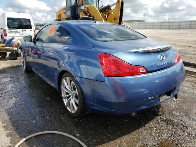 JN1CV6EK5AM102760 - 2010 INFINITI G37 BASE BLUE photo 3