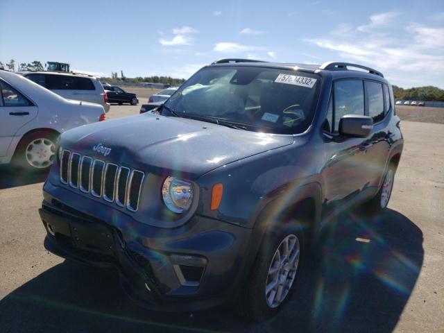 ZACNJDD17MPM24107 - 2021 JEEP RENEGADE L BLUE photo 2