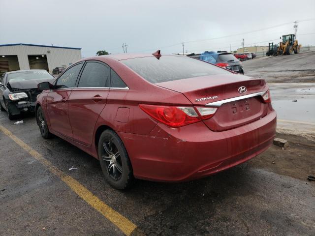 5NPEB4AC9BH189785 - 2011 HYUNDAI SONATA GLS RED photo 3