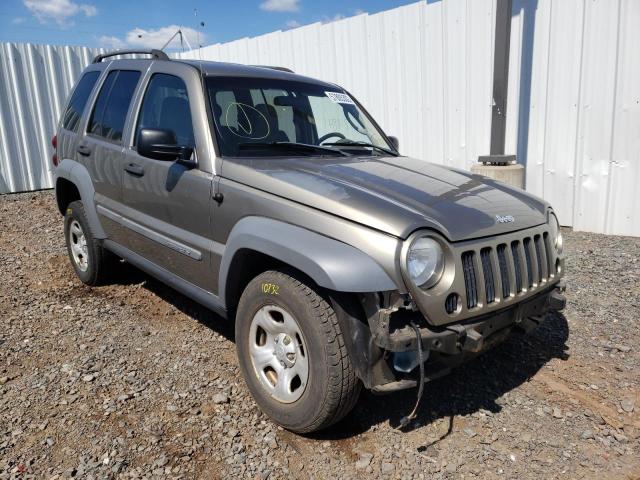 1J4GL48K85W707669 - 2005 JEEP LIBERTY SP BEIGE photo 1