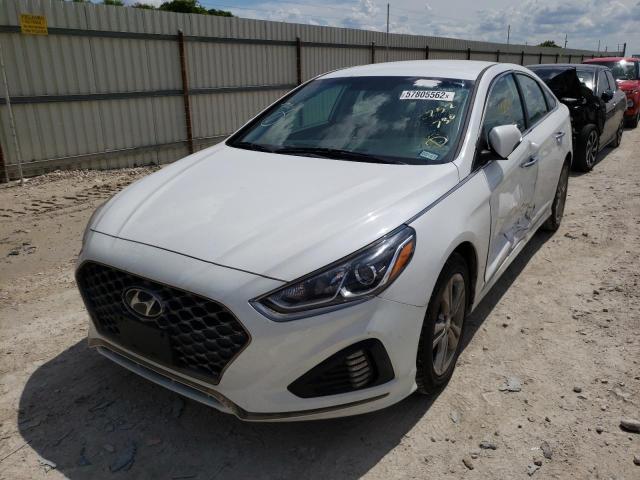 5NPE34AF7KH752730 - 2019 HYUNDAI SONATA LIM WHITE photo 2