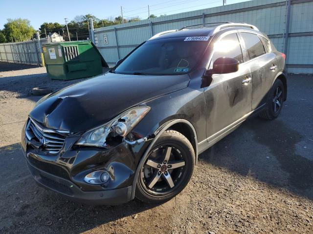 JNKAJ09F28M352878 - 2008 INFINITI EX35 BASE Սև լուսանկար 2