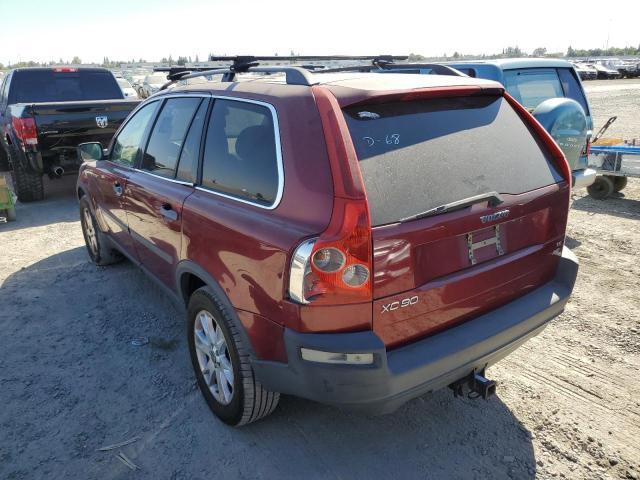 YV1CZ911451214161 - 2005 VOLVO XC90 T6 BURGUNDY photo 3