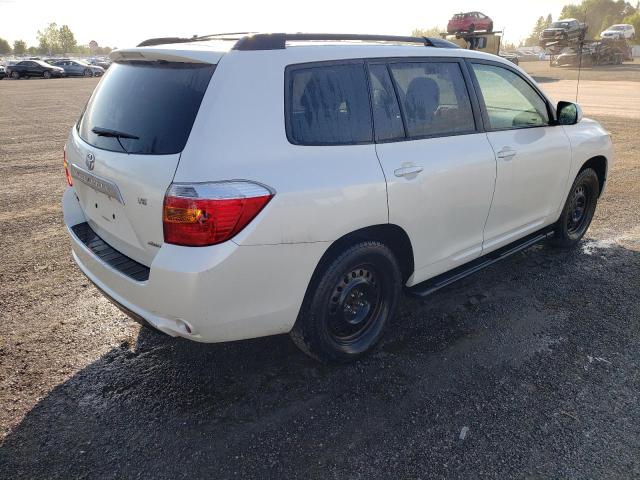 JTEES41A082069393 - 2008 TOYOTA HIGHLANDER WHITE photo 4