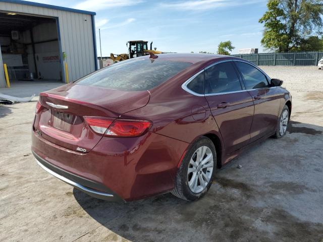 1C3CCCAB7GN137413 - 2016 CHRYSLER 200 LIMITE RED photo 4