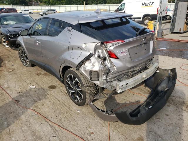 NMTKHMBX0JR058884 - 2018 TOYOTA C-HR XLE GRAY photo 3