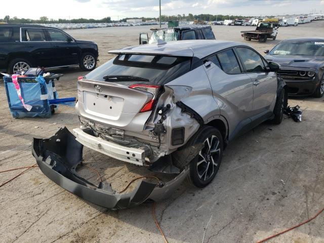 NMTKHMBX0JR058884 - 2018 TOYOTA C-HR XLE GRAY photo 4