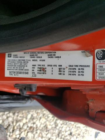 5GTEN13E588181848 - 2008 HUMMER H3 ORANGE photo 10