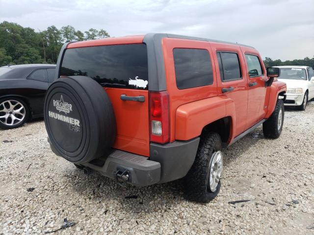 5GTEN13E588181848 - 2008 HUMMER H3 ORANGE photo 4