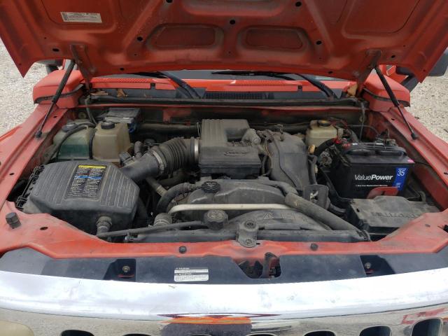 5GTEN13E588181848 - 2008 HUMMER H3 ORANGE photo 7