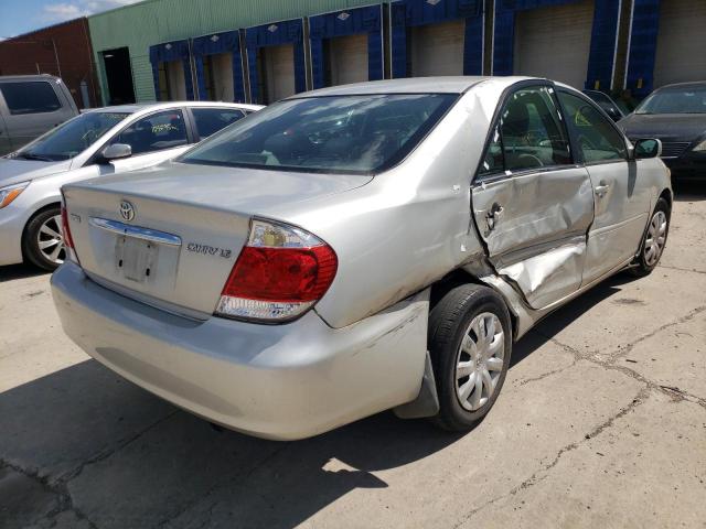 4T1BE32K06U651796 - 2006 TOYOTA CAMRY LE SILVER photo 4
