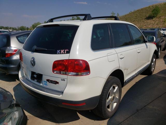 WVGZG77L35D038989 - 2005 VOLKSWAGEN TOUAREG 3. WHITE photo 4