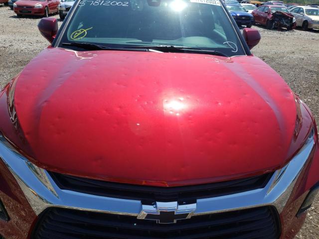 3GNKBHR40NS139477 - 2022 CHEVROLET BLAZER 2LT RED photo 9