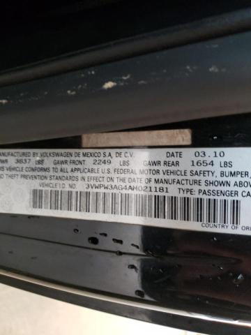 3VWPW3AG4AM021181 - 2010 VOLKSWAGEN NEW BEETLE 黑色 照片 10