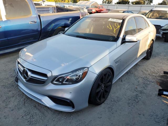 WDDHF9CB9EA889682 - 2014 MERCEDES-BENZ E 63 AMG SILVER photo 2