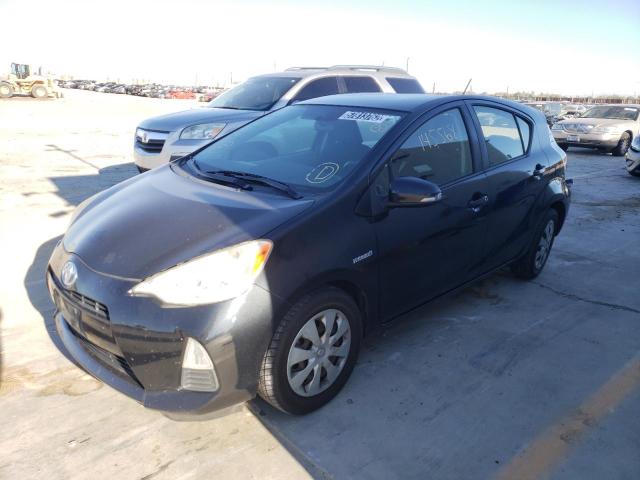 JTDKDTB36C1527769 - 2012 TOYOTA PRIUS C BLACK photo 2