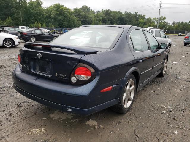 JN1CA31D71T800553 - 2001 NISSAN MAXIMA GXE BLUE photo 4