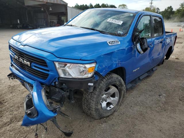 1C6SRFFT1MN505161 - 2021 RAM 1500 BIG H BLUE photo 2