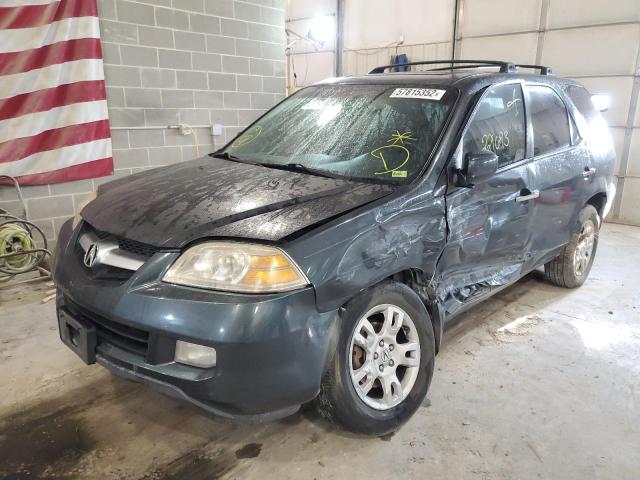 2HNYD18796H518380 - 2006 ACURA MDX TOURIN BLUE photo 2