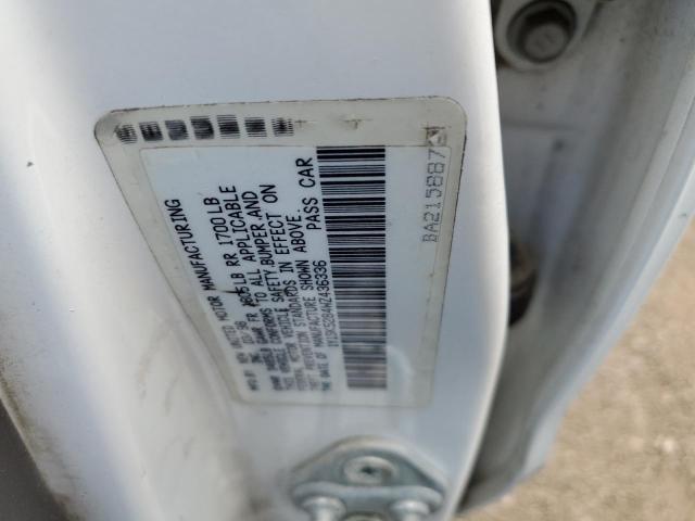 1Y1SK5284WZ436336 - 1998 CHEVROLET GEO PRIZM თეთრი ფოტო 10