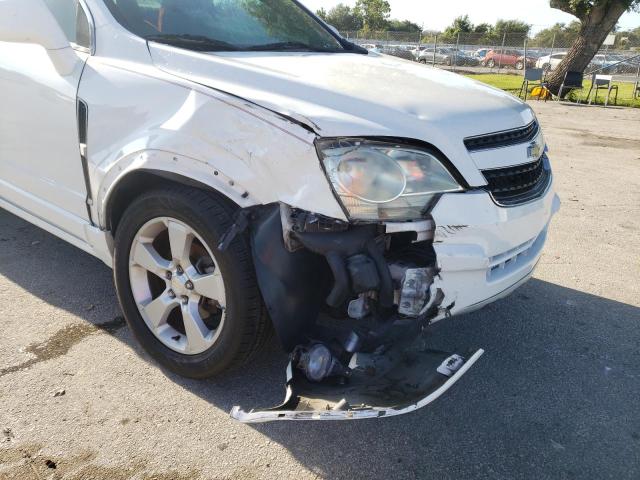 3GNAL3EK3ES594243 - 2014 CHEVROLET CAPTIVA LT WHITE photo 9