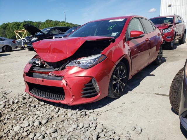 2T1BURHE8HC839641 - 2017 TOYOTA COROLLA L RED photo 2