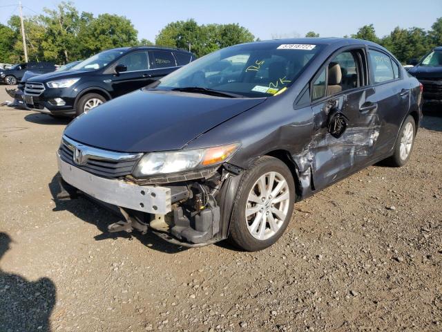 19XFB2F95CE334977 - 2012 HONDA CIVIC EXL Gümüş foto 2