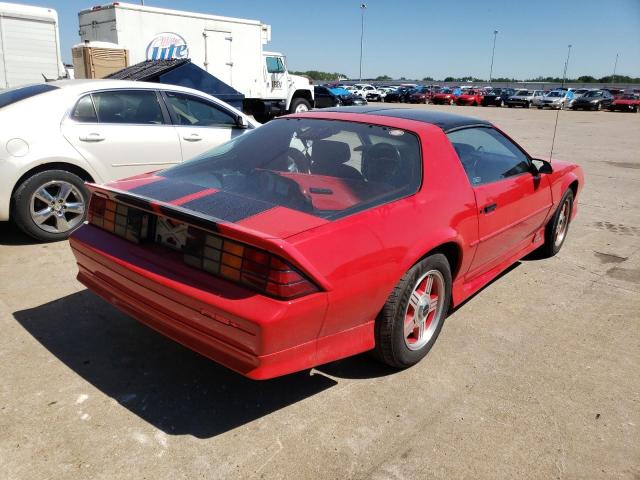 1G1FP23E6NL143252 - 1992 CHEVROLET CAMARO RS RED photo 4