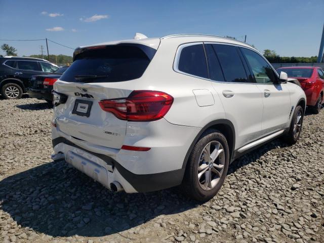 5UXTY5C00M9F85874 - 2021 BMW X3 XDRIVE3 WHITE photo 4
