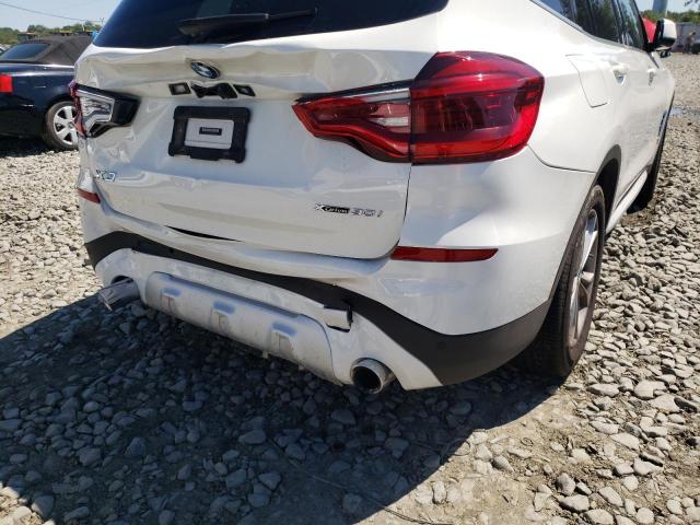 5UXTY5C00M9F85874 - 2021 BMW X3 XDRIVE3 WHITE photo 9