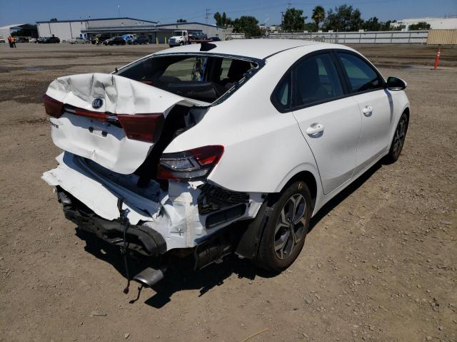 3KPF24ADXKE108245 - 2019 KIA FORTE FE WHITE photo 4