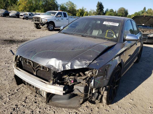 WAUGL68E25A471705 - 2005 AUDI NEW S4 QUA GRAY photo 2