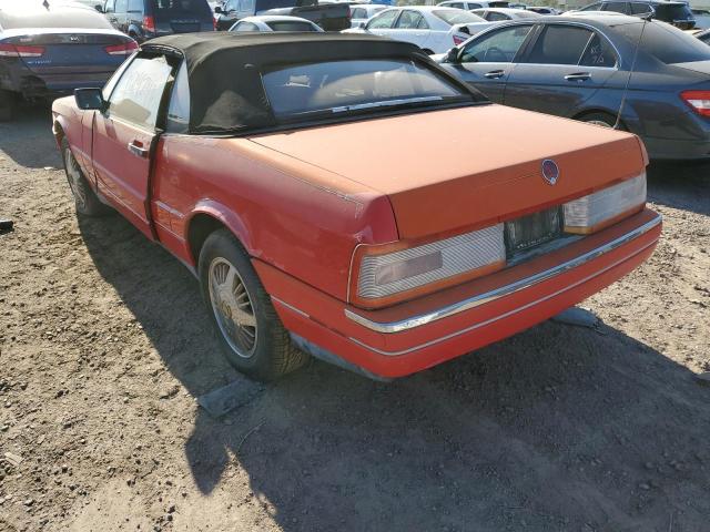 1G6VR3177JU100361 - 1988 CADILLAC ALLANTE RED photo 3