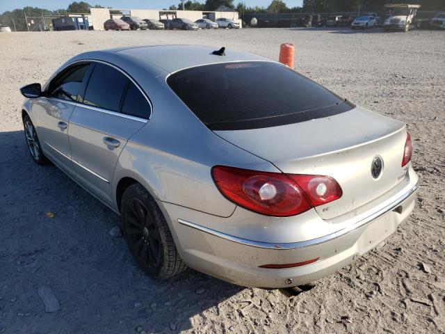 WVWHL7AN3AE519836 - 2010 VOLKSWAGEN CC LUXURY SILVER photo 3