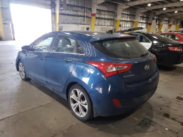 KMHD35LH6EU165568 - 2014 HYUNDAI ELANTRA GT BLUE photo 3