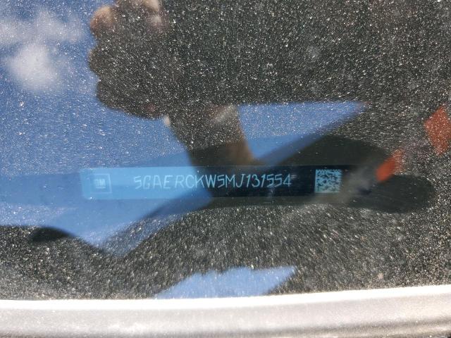 5GAERCKW5MJ131554 - 2021 BUICK ENCLAVE PR BLACK photo 10