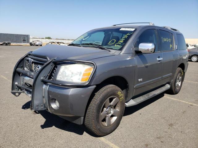 5N1AA08A05N713940 - 2005 NISSAN ARMADA SE GRAY photo 2