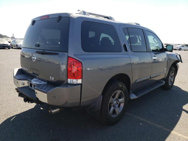 5N1AA08A05N713940 - 2005 NISSAN ARMADA SE GRAY photo 4