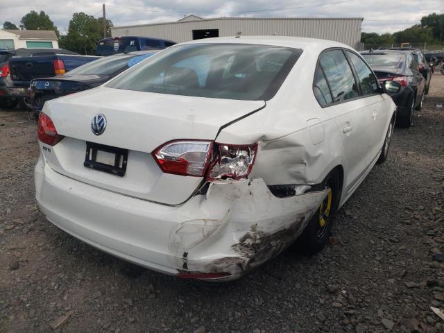 3VW2K7AJ3EM323494 - 2014 VOLKSWAGEN JETTA BASE 白色 照片 4
