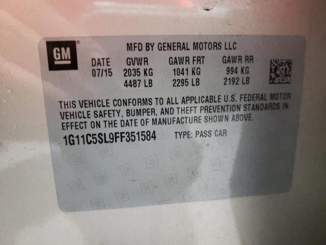 1G11C5SL9FF351584 - 2015 CHEVROLET MALIBU 1LT Qızıl foto 10