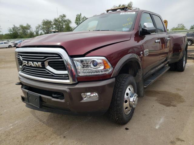 3C63RRKL3JG375013 - 2018 RAM 3500 LONGH MAROON photo 2