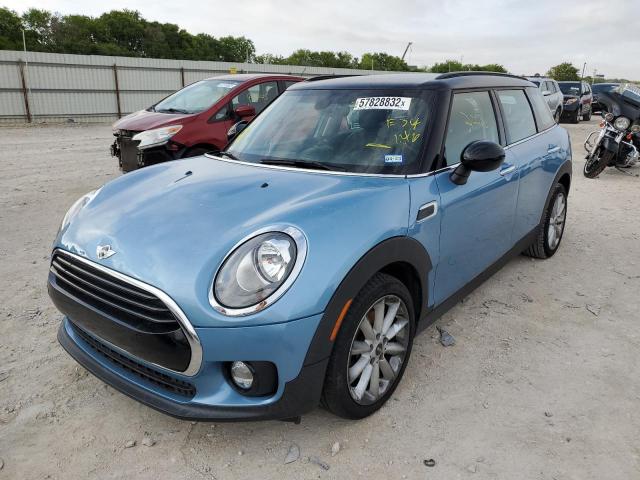 WMWLN5C53J2E34146 - 2018 MINI COOPER CLU BLUE photo 2