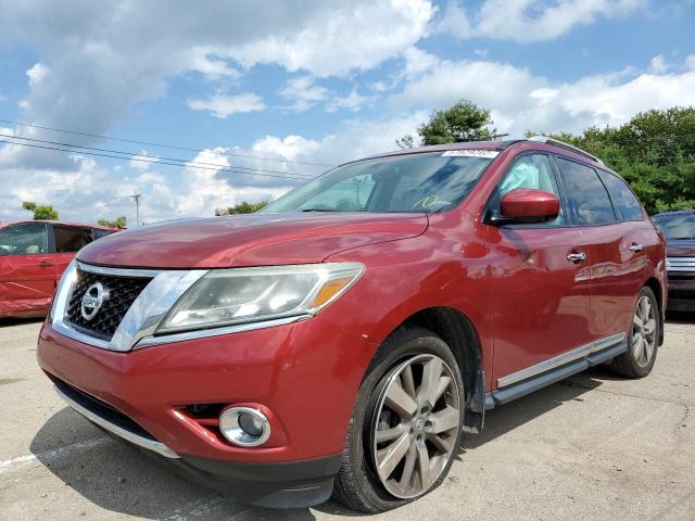 5N1AR2MM7EC723493 - 2014 NISSAN PATHFINDER RED photo 2