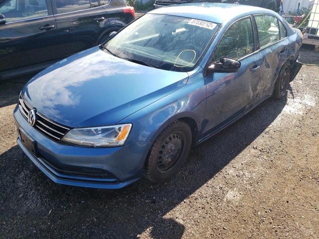 3VW2K7AJ3FM400561 - 2015 VOLKSWAGEN JETTA BASE 蓝色 照片 2