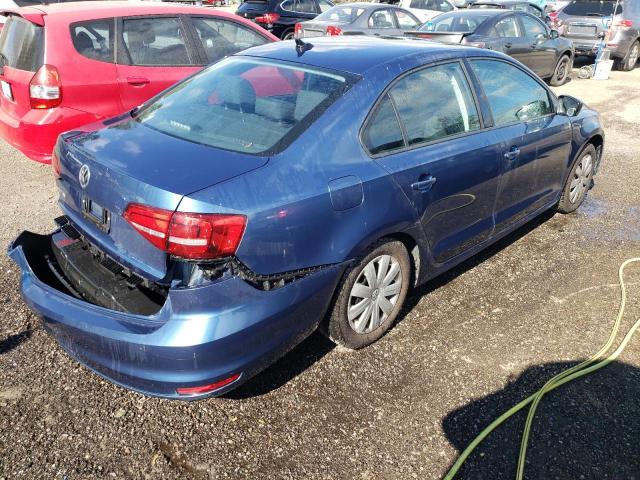3VW2K7AJ3FM400561 - 2015 VOLKSWAGEN JETTA BASE 蓝色 照片 4