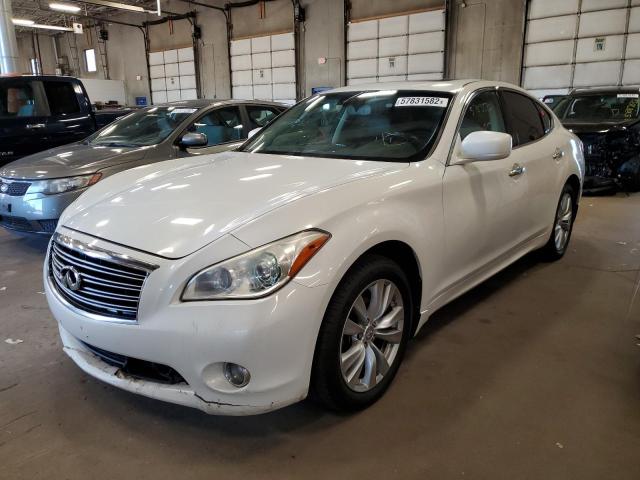 JN1BY1AR1BM370876 - 2011 INFINITI M37 X WHITE photo 2