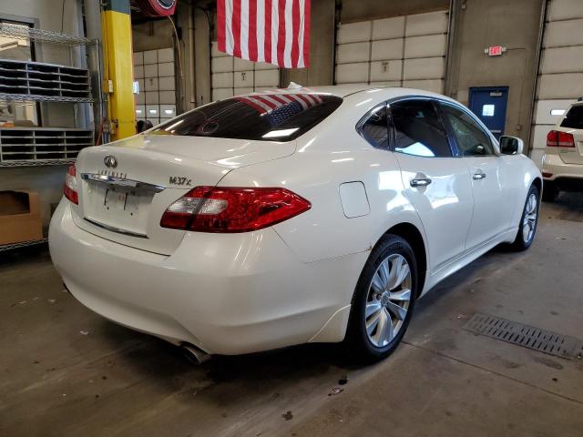 JN1BY1AR1BM370876 - 2011 INFINITI M37 X WHITE photo 4