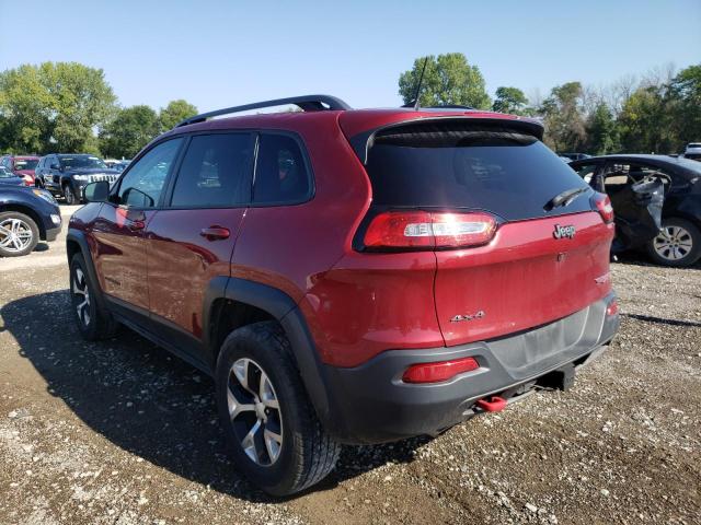 1C4PJMBS4HW636754 - 2017 JEEP CHEROKEE T BURGUNDY photo 3