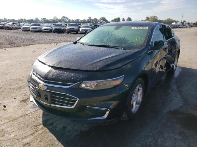 1G1ZB5ST9JF258305 - 2018 CHEVROLET MALIBU LS BLACK photo 2